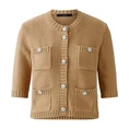 Oui Dames Blazer 0093581 Camel