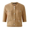 Oui Dames Blazer 0093581 Camel