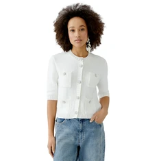 Oui Dames Blazer 0093581 OFF-WHITE
