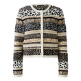Oui Dames Blazer 0093790 Zwart dessin