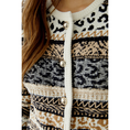 Oui Dames Blazer 0093790 Zwart dessin