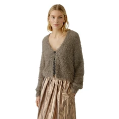 Oui Dames Blazer 0094601 Taupe