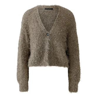 Oui Dames Blazer 0094601 Taupe