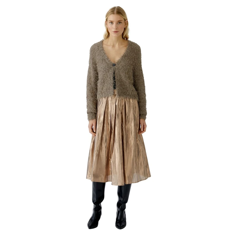 Oui Dames Blazer 0094601 Taupe