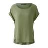 Oui Dames Blouse 0088335 Khakigroen