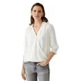 Oui Dames Blouse 0090869 OFF-WHITE