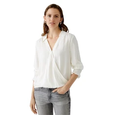 Oui Dames Blouse 0090869 OFF-WHITE