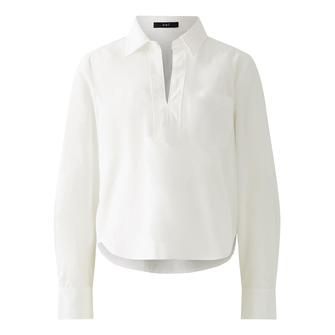 Oui Dames Blouse 0091881 Wit