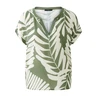 Oui Dames Blouse 0092987 Khakigroen