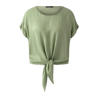 Oui Dames Blouse 0093412 Olijf