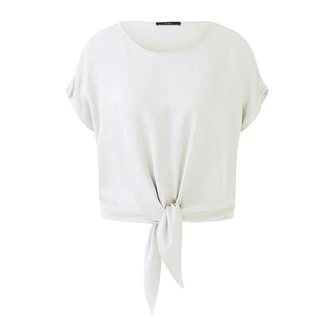 Oui Dames Blouse 0093412 Wit