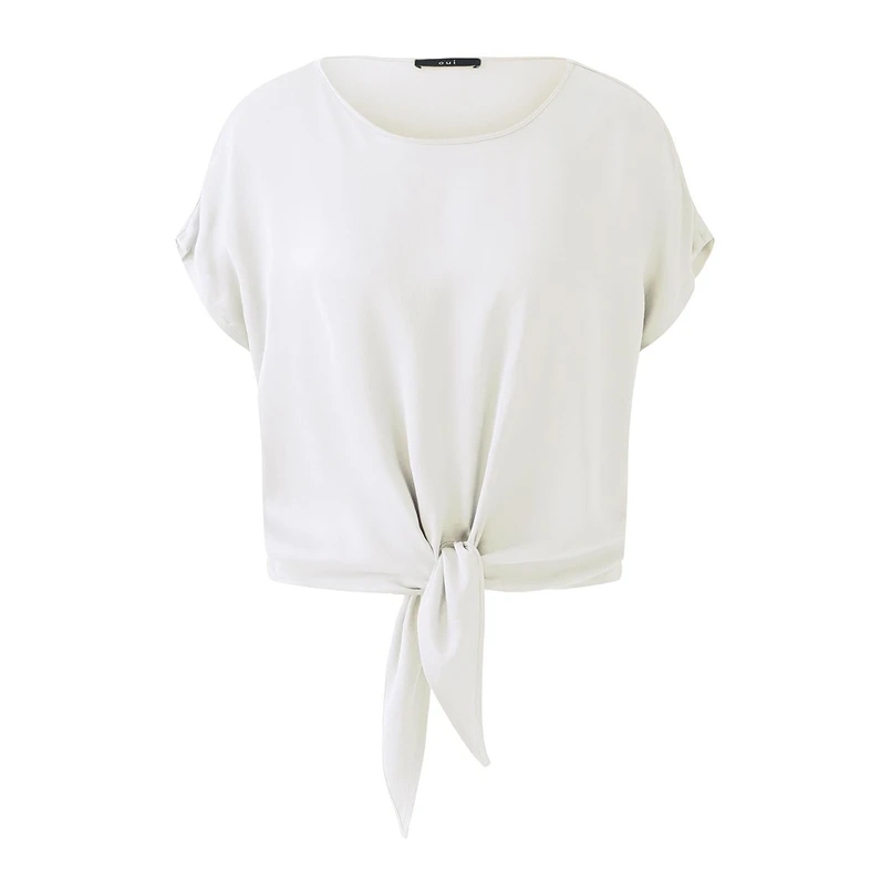Oui Dames Blouse 0093412 Wit