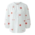 Oui Dames Blouse 0093682 WIT DESSIN