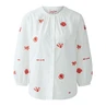 Oui Dames Blouse 0093682 WIT DESSIN