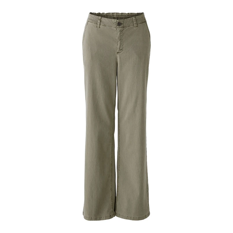 Oui Dames Broek 0090592 Olijf