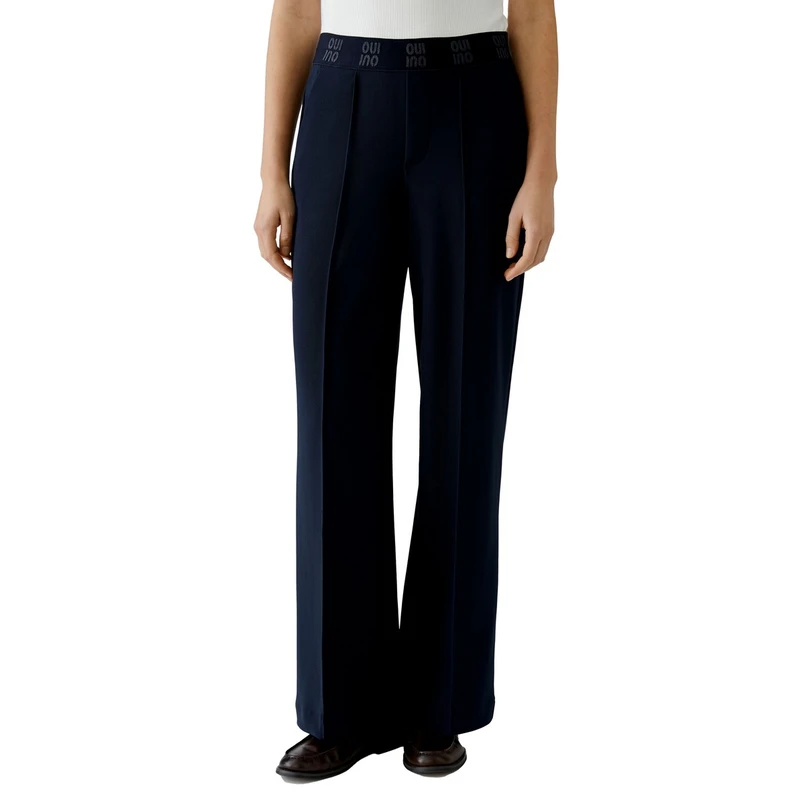 Oui Dames Broek 0091737 Navy