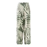 Oui Dames Broek 0092808 Groen dessin