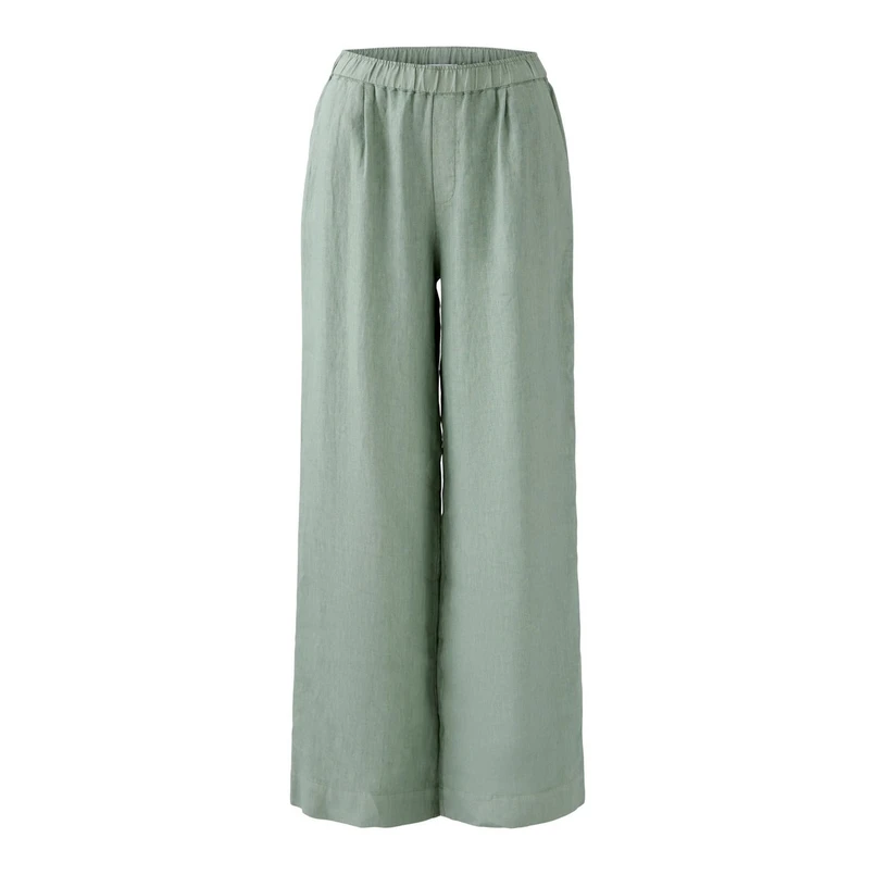Oui Dames Broek 0092821 Olijf