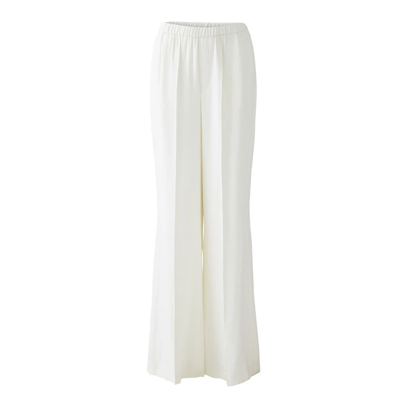 Oui Dames Broek 0092825 OFF-WHITE