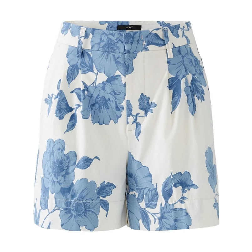 Oui Dames Broek 0093235 Bleu