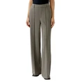 Oui Dames Broek 0094443 Zwart dessin