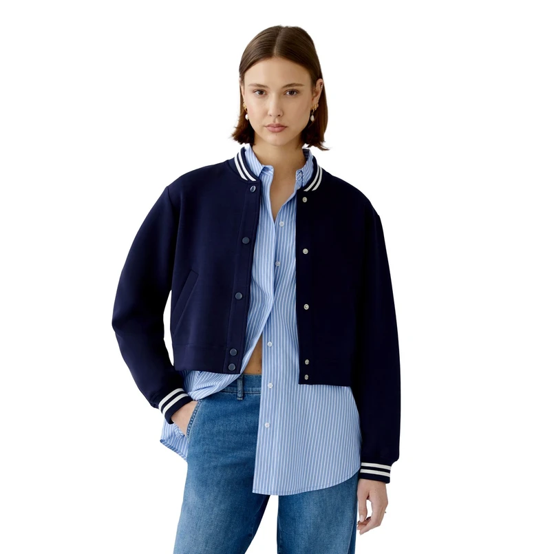Oui Dames Jas 0091792 Navy