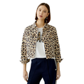 Oui Dames Jas 0091794 Zwart dessin