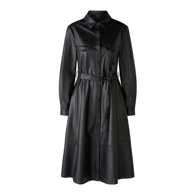 Oui Dames Jurk 0090635 Zwart