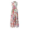 Oui Dames Jurk 0092857 Paars dessin