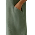 Oui Dames Jurk 0092872 Khakigroen