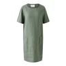 Oui Dames Jurk 0092872 Khakigroen