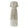 Oui Dames Jurk 0093061 Beige