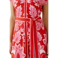 Oui Dames Jurk 0093603 Rood dessin