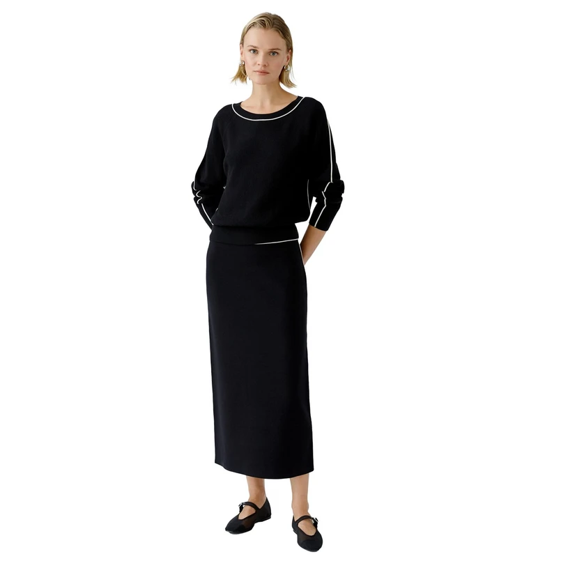 Oui Dames Rok 0090658 Zwart