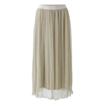 Oui Dames Rok 0093438 Beige
