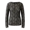 Oui Dames T-shirt 94192 Bruin