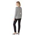Oui Dames Top 0088220 Zwart dessin