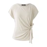Oui Dames Top 0093111 Beige