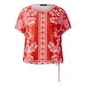 Oui Dames Top 0093639 Rood dessin