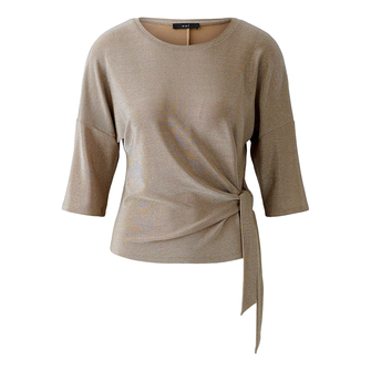 Oui Dames Top 0093869 Camel