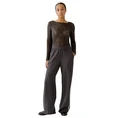 Oui Dames Top 0094192 Bruin