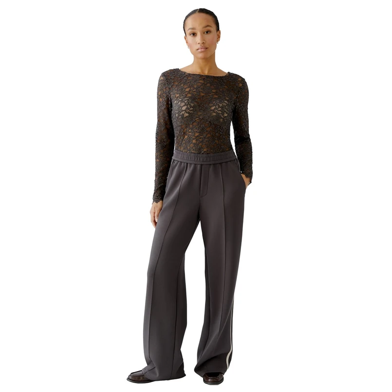 Oui Dames Top 0094192 Bruin