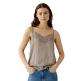 Oui Dames Top 94325 Taupe