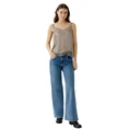 Oui Dames Top 94325 Taupe