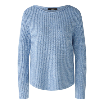 Oui Dames Trui 0088325 Bleu