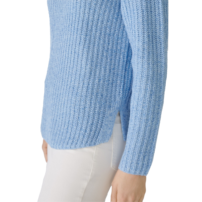 Oui Dames Trui 0088325 Bleu