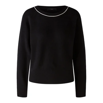 Oui Dames Trui 0090775 Zwart