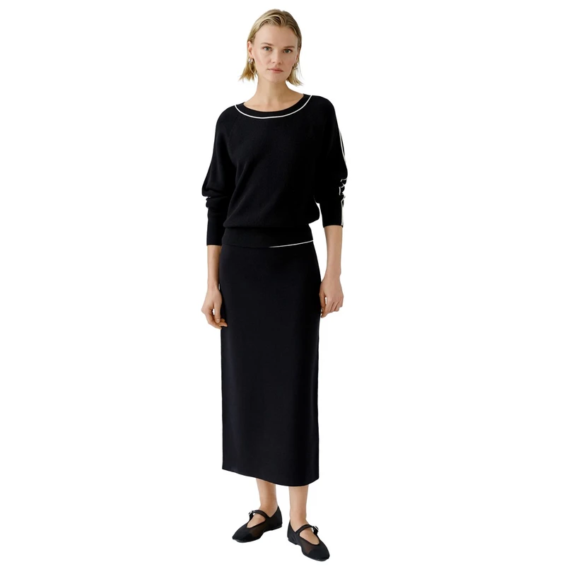 Oui Dames Trui 0090775 Zwart