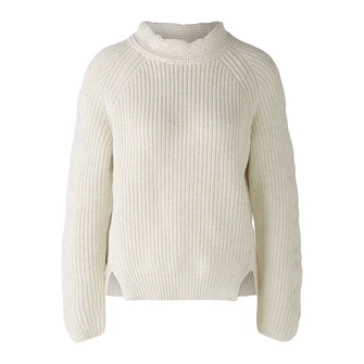 Oui Dames Trui 0090781 Lichtgrijs