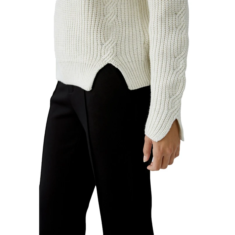 Oui Dames Trui 0090781 Lichtgrijs